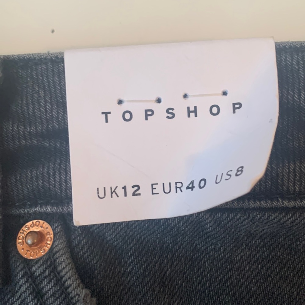 TopShop Split Super Rip Denim Shorts - Picture 5 of 11